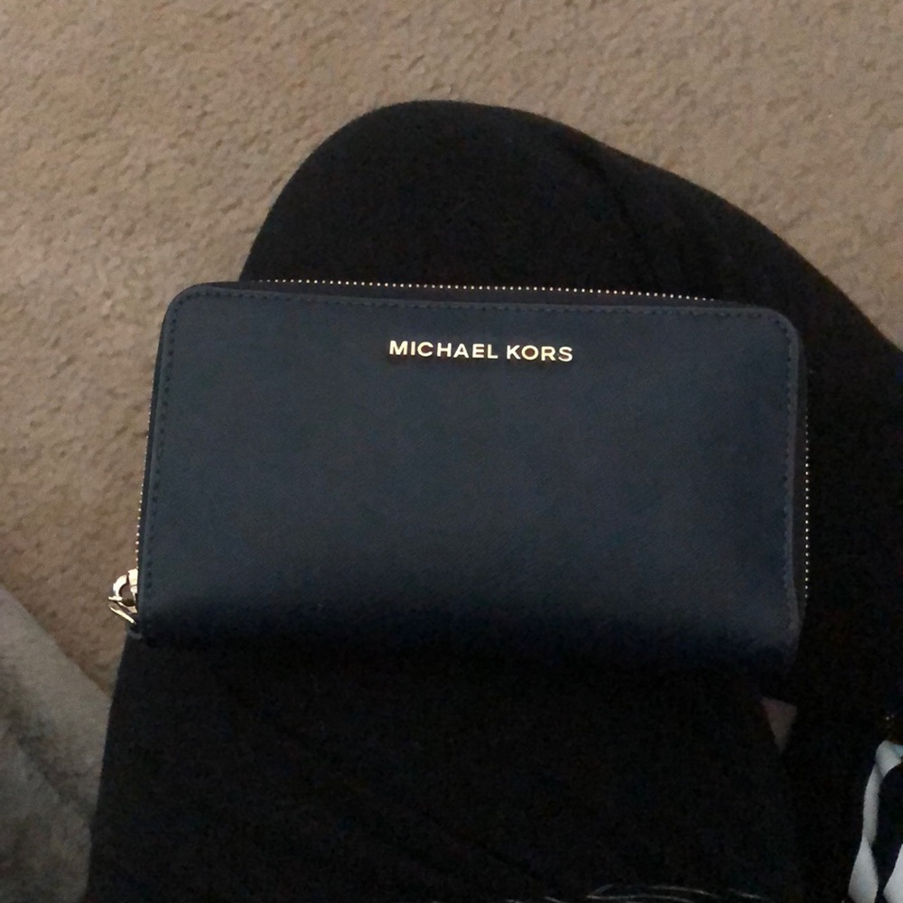 Navy Michael Kors Wallet